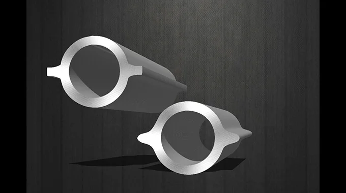 Vingformad tvärsnittskonstruktion kallavdraget, sömlöst profilrör product image